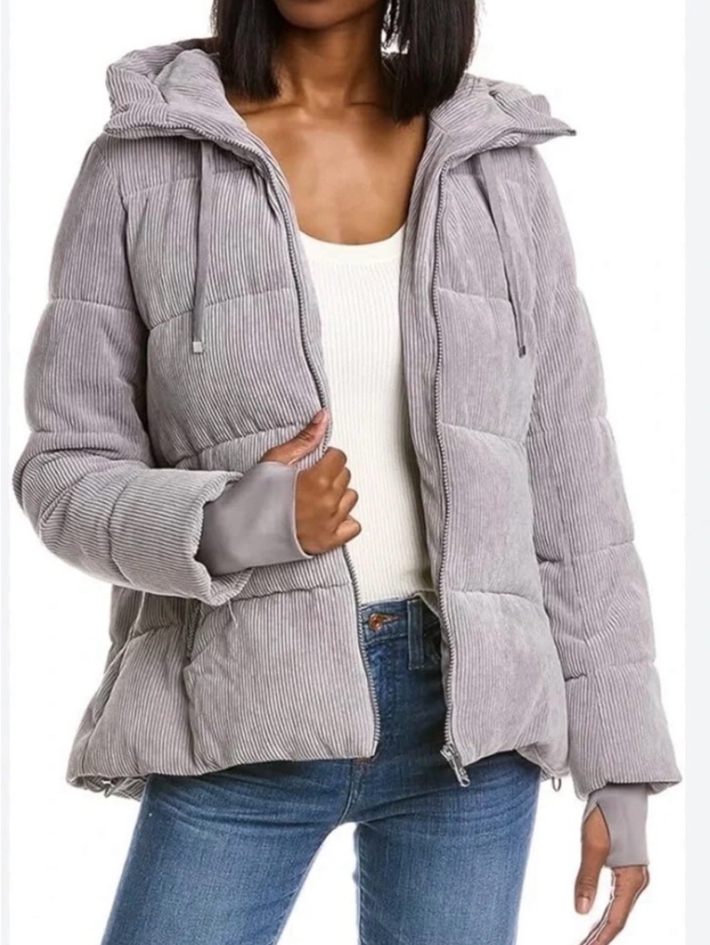 Sam Edelman Corduroy Puffer Coat XS EUC
